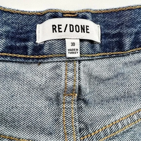 Re/Done 50s Cut Off Button Fly Distressed Denim Shorts Medium Raf 30 - Picture 5 of 13